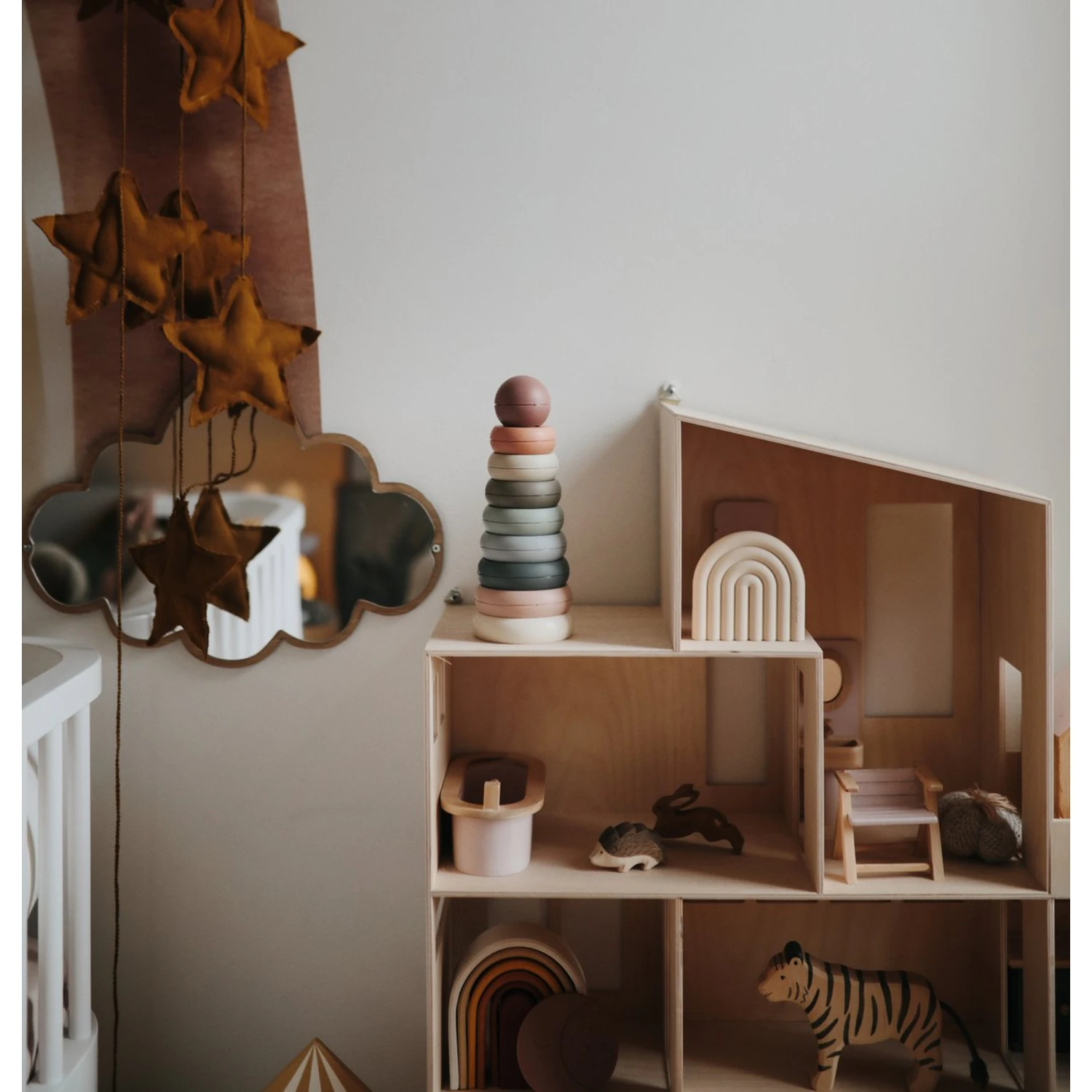 Mushie Anneaux à Empiler Rustic 6 Mushie Anneaux à Empiler Rustic – Image 6