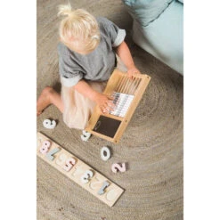 Jollein Boulier En Bois Grey / Pink -Jouet Promos Boutique boulier en bois grey pink jollein.kv24j3.max