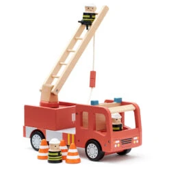 Kids Concept Camion De Pompiers Aiden En Bois