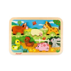 Janod Chunky Puzzle Ferme (7 Pièces)