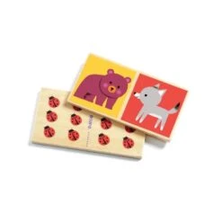 Djeco Jeu Domino Wood -Jouet Promos Boutique jeu domaxo wood djeco.j403js.max