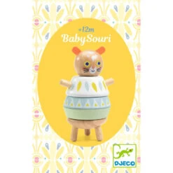 Djeco Jouet D'éveil à Empiler Baby Souri -Jouet Promos Boutique jouet deveil a empiler baby souri djeco.nrx0vs.max