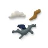 Liewood Jouets D'éveil Carson En Tricot Dragon / Whale Blue
