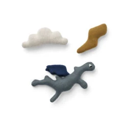 Liewood Jouets D'éveil Carson En Tricot Dragon / Whale Blue