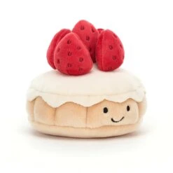 JELLYCAT Peluche Pretty Tarte Aux Fraises