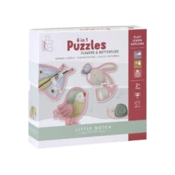 Little Dutch Puzzle 6 En 1 Flowers & Butterflies