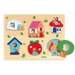 Djeco Puzzle à Encastrer - Coucou House