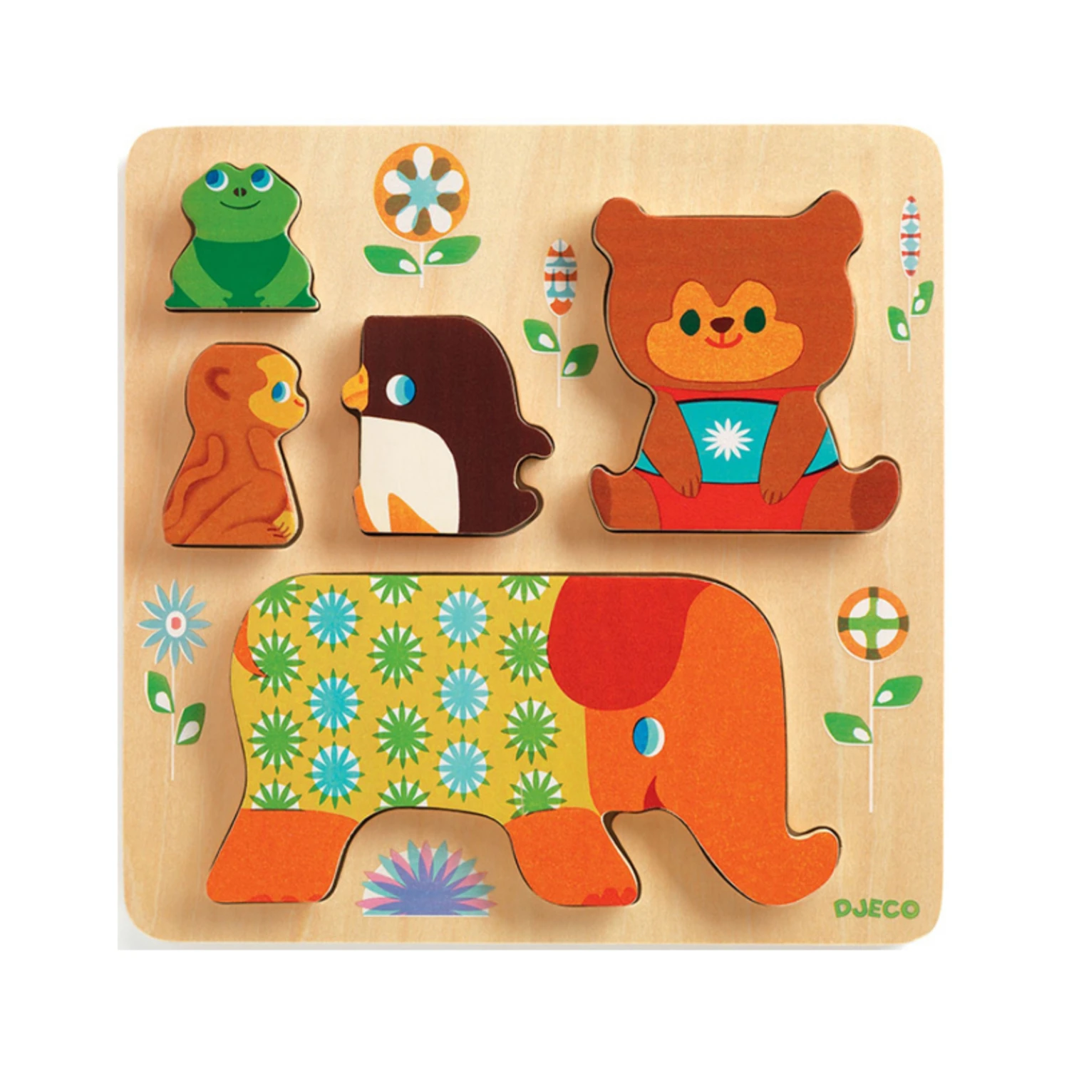 Djeco Puzzle à Encastrer - Woodypile 1 Djeco Puzzle à Encastrer - Woodypile