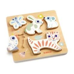 Djeco Puzzle Baby Animali (5 Pièces)