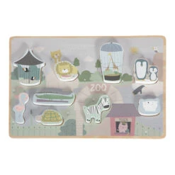 Little Dutch Puzzle D'encastrement Zoo (9 Pièces)