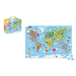 Janod Puzzle Géant Du Monde (300 Pièces) -Jouet Promos Boutique puzzle geant du monde 300 pieces janod.nczzdw.max