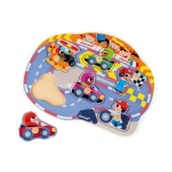 Janod Puzzle Happy Voitures De Course (6 Pièces) -Jouet Promos Boutique puzzle happy voitures de course 6 pieces janod.jcr6nf.max