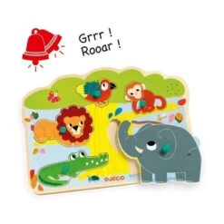 Djeco Puzzle Sonore - Baobab (5 Pièces)