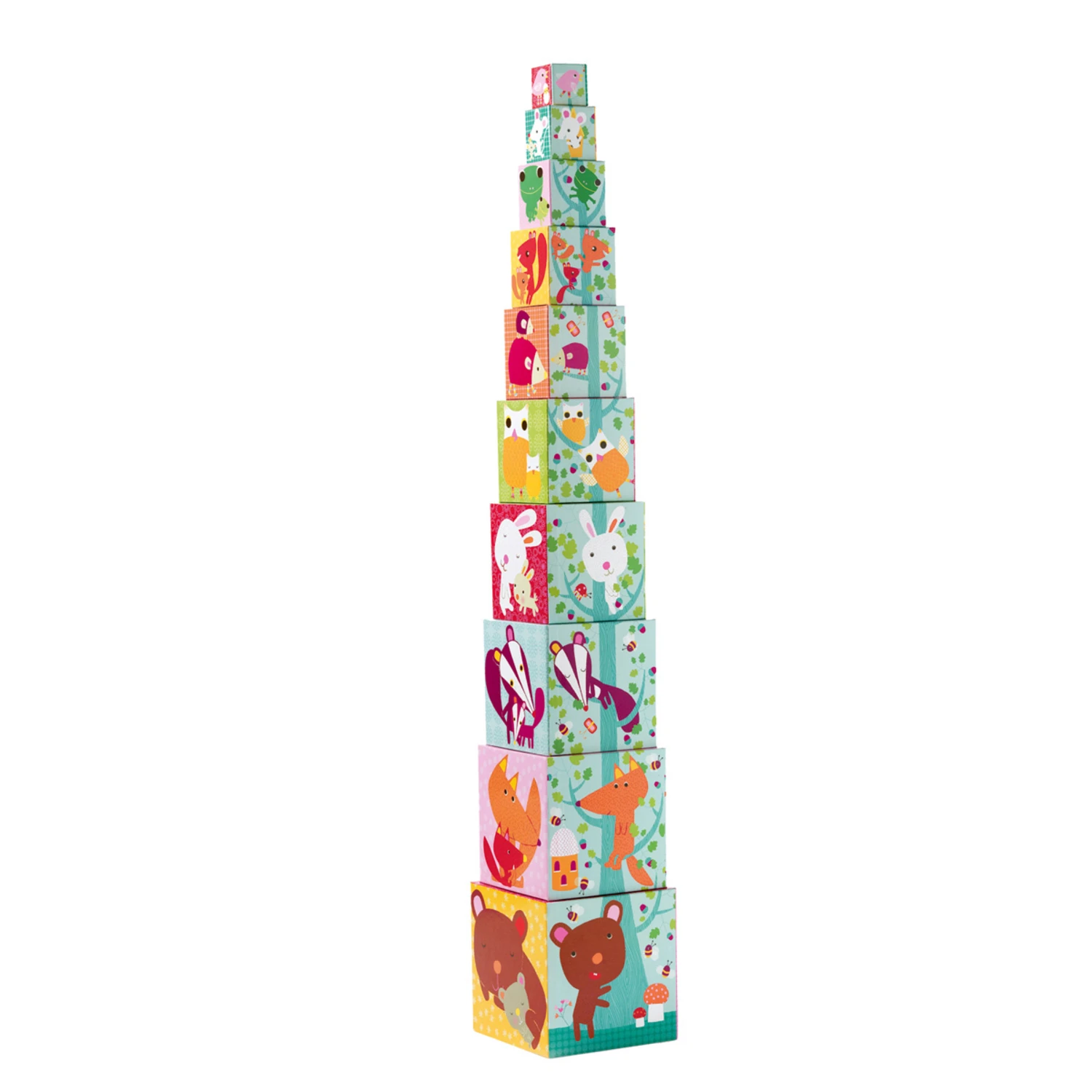 Djeco Pyramide Cubes Forêt 2 Djeco Pyramide Cubes Forêt – Image 2