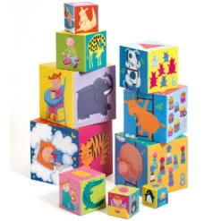 Djeco Pyramide Cubes Rigolo -Jouet Promos Boutique pyramide cubes rigolo djeco.clrfpg.max
